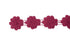 Burgundy Floral Cotton Cluny Lace Trim 3 yards
